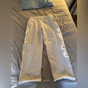 Sp5der beluga sweatpants grey